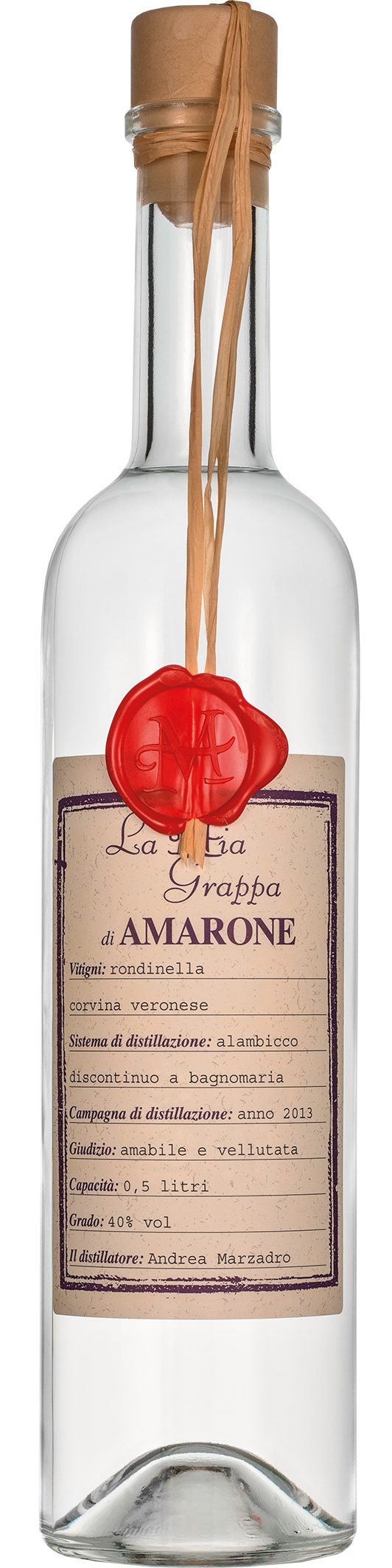 Amarone “La Mia Grappa” 0,50 L – Distilleria Marzadro